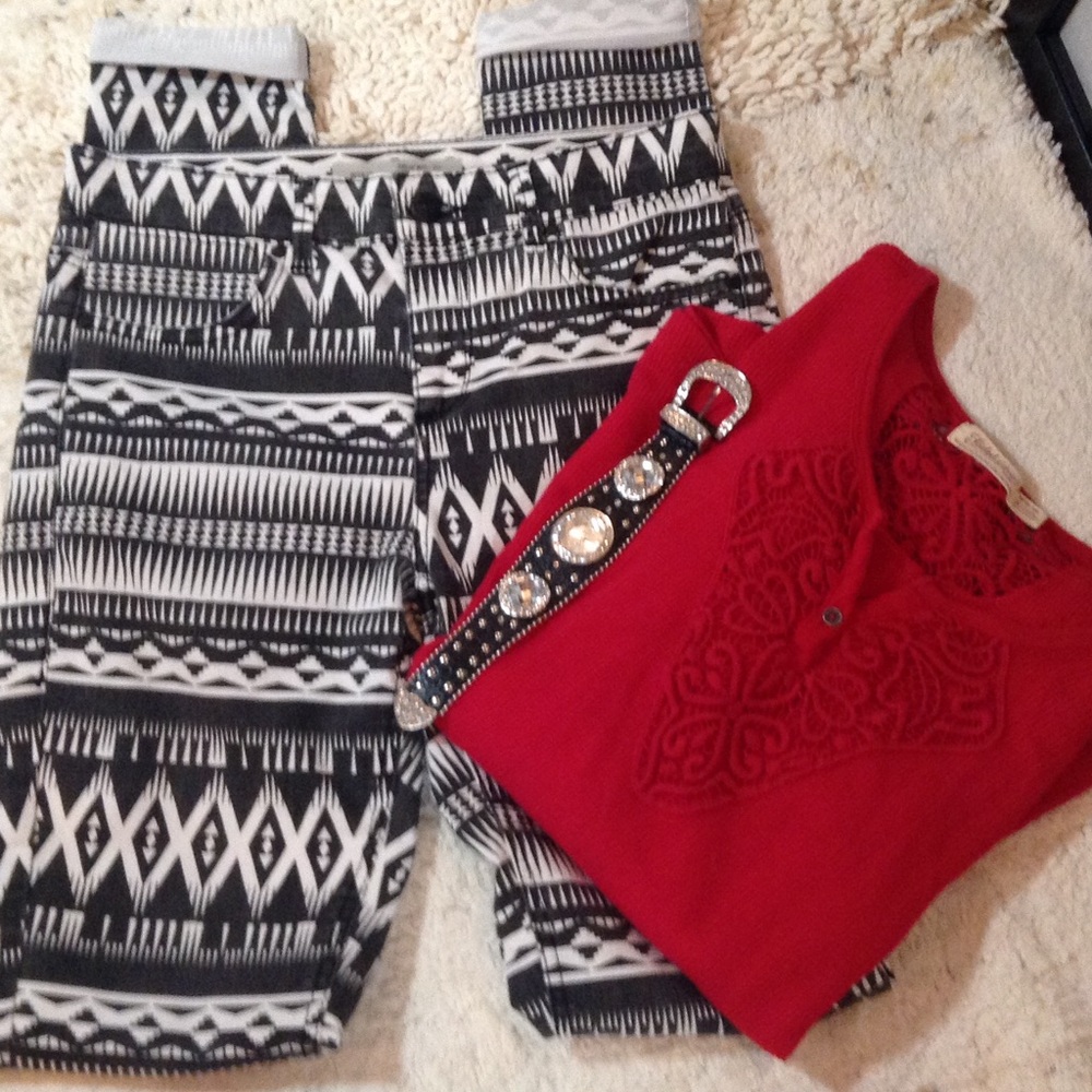 Topshop moto jeans + free top